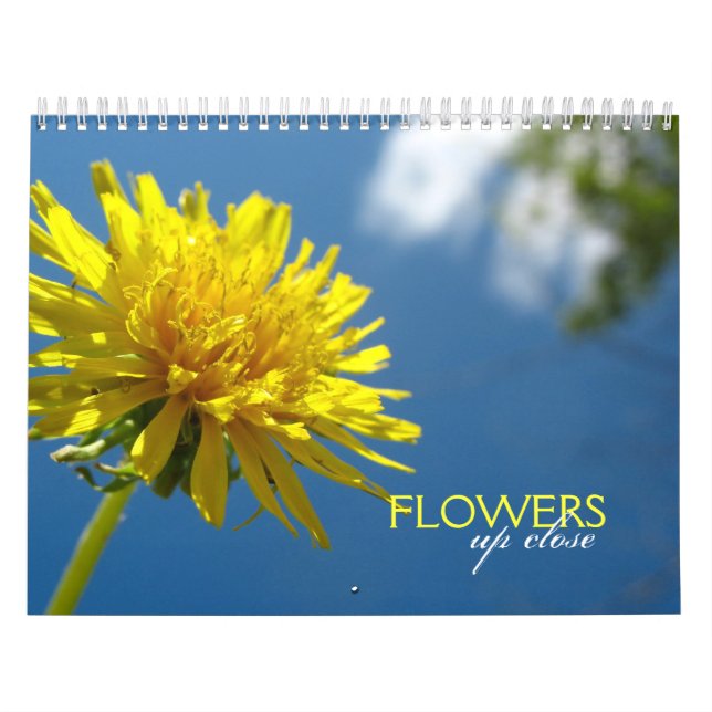 Flores Arriba Cerrar Calendario (Tapa)