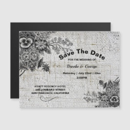 Flores Artistas Magnéticas Gris/Negras Ahorran La 