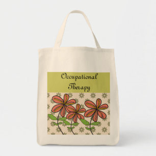 Flores artsy de la bolsa de asas de la terapia
