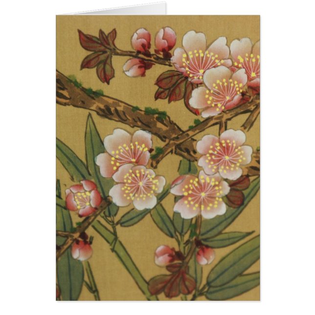 Flores Asiáticas Japonesas de Flor de Cerezo Vinta (Frente)