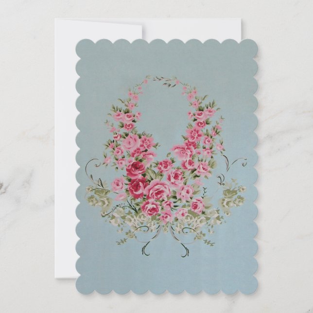 Flores Atractivas - Invitaciones / RSVP Cumpleaños (Anverso)