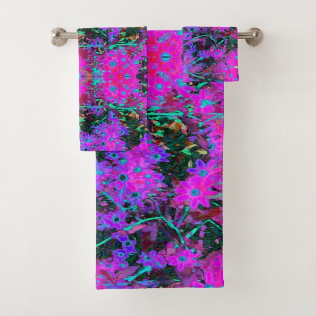 Flores azul de bonito, magenta y Aqua (In situ)