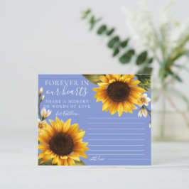 Flores azul turquesa comparten tarjeta de memoria