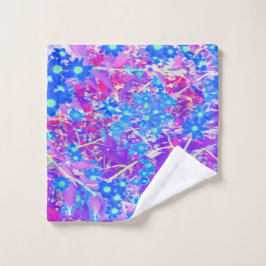 Flores azul violeta y verde anime bonito