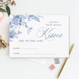 Flores azules adivinan cuántas tarjetas de juego d
