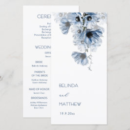 Flores Azules Artísticas | Programa de Boda