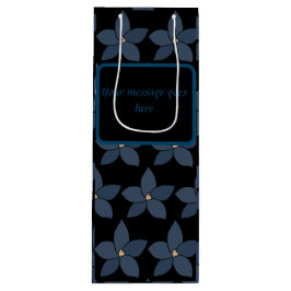 Flores azules asombrosas en la bolsa de regalo de 