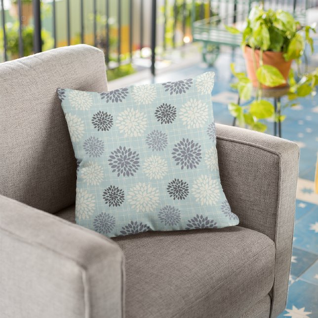 Flores Azules Bonitas | Almohada Decorativa (Subido por el creador)