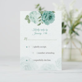 flores azules bonitos hojas verdes botánicas RSVP