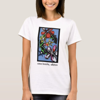 Flores azules, camiseta de Bonita de las casas