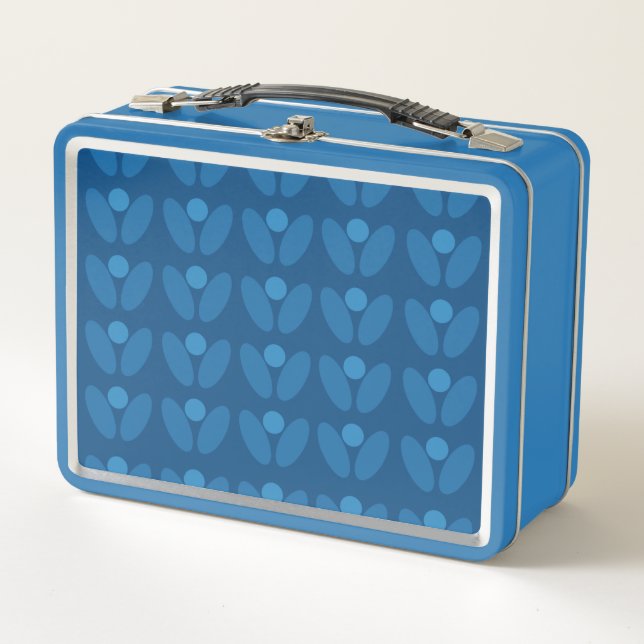 Flores azules clásicas de estilo escandinavo (Anverso)