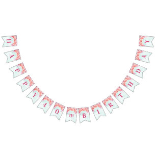 Flores azules de la acuarela de la 40.a bandera