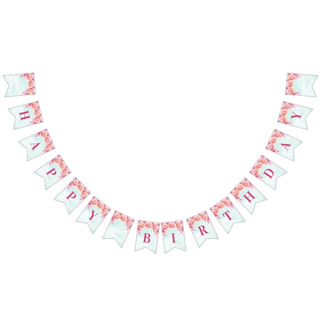 Flores azules de la acuarela de la bandera del (Todo)