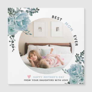 Flores azules, mejor foto del Día de la Madre