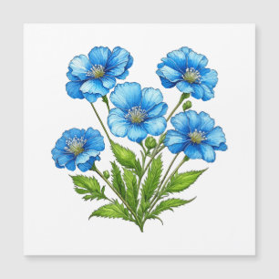 Flores azules pequeñas