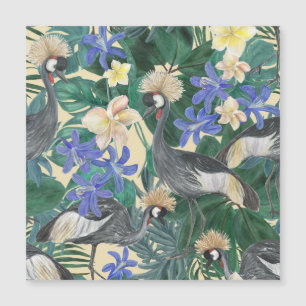 Flores Azules Plumerias, Acuarela Seamless.