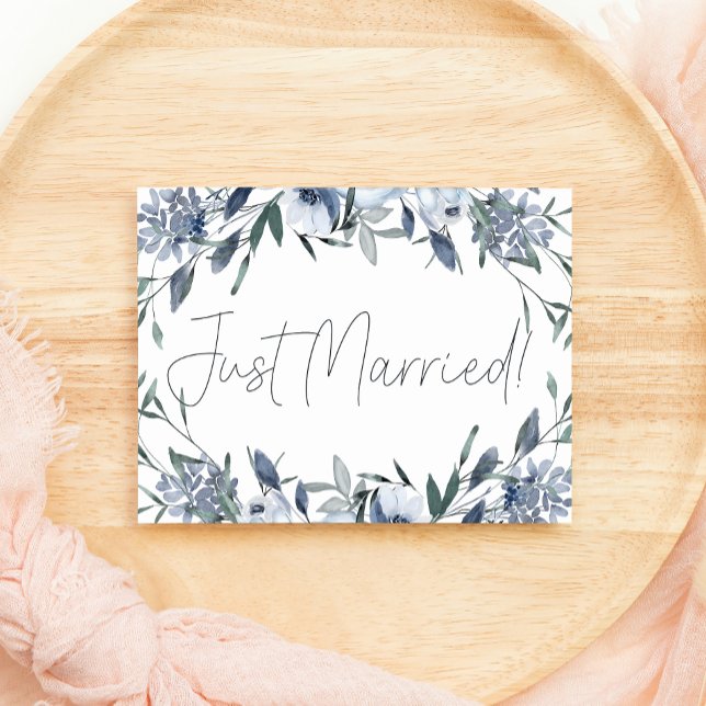 Flores Azules Polvorientas Boda Recién Casados (Subido por el creador)