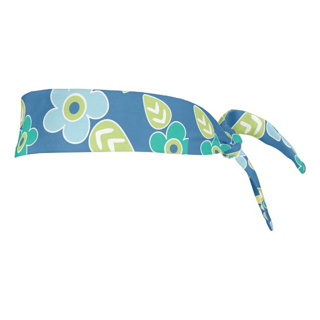 Flores Azules Retro (Girar 90)