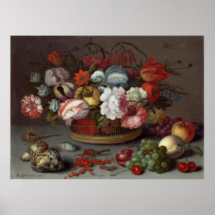 Flores - Balthasar van der Ast Póster de Arte Fino