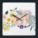 Flores, bayas y hojas reloj acuático<br><div class="desc">Diseño acuático pintado a mano por Bethany Eden</div>