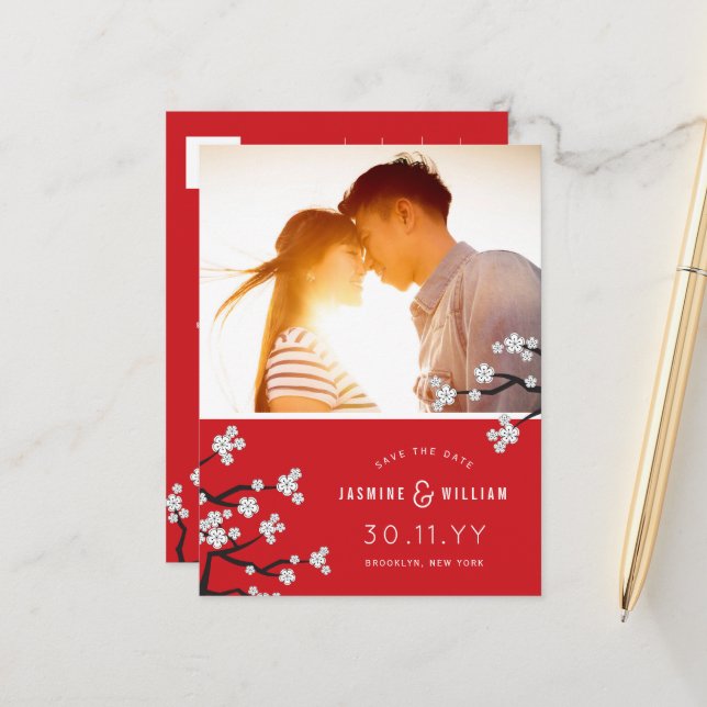 Flores Blancas de Cerezo Sakura Foto Anuncio de Co (Anverso/Reverso In Situ)