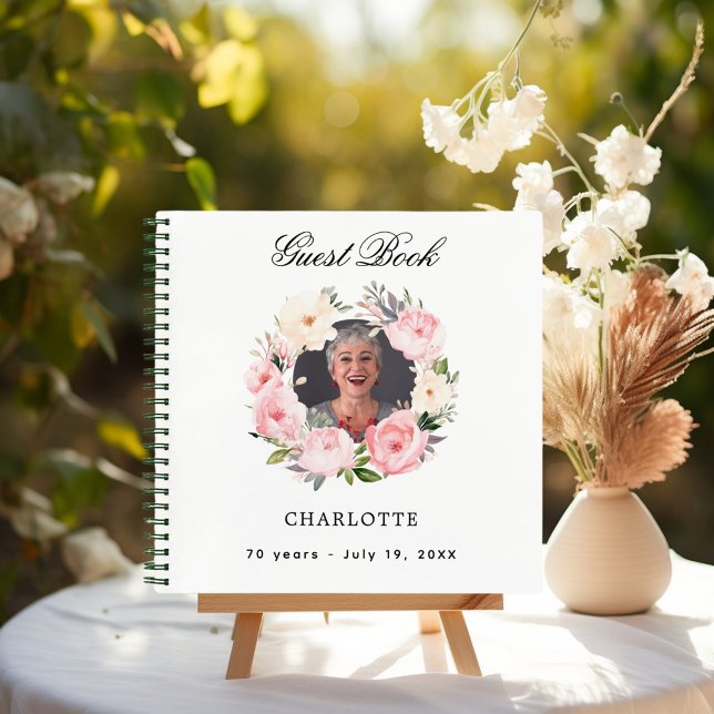 Flores blancas de fotos de cumpleaños del libro de (Subido por el creador)
