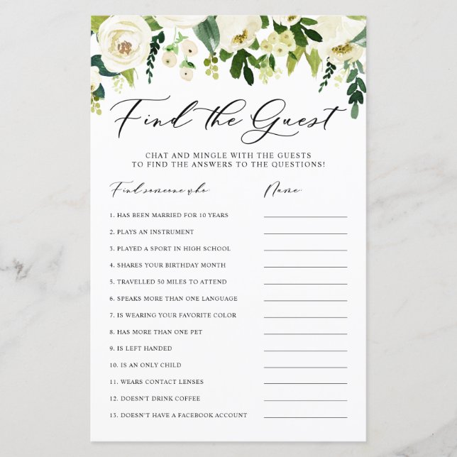 Flores blancas de invierno encuentran la tarjeta d (Anverso)