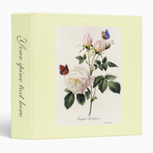 flores blancas de rosa, Pierre Joseph Redouté