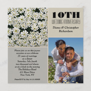 flores blancas elegantes invitaciones fotográficas