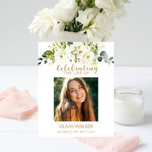 Flores blancas Foto Signo de bienvenida funicular