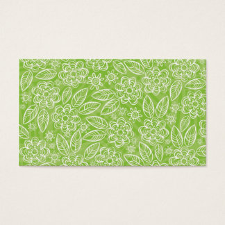 flores blancas sobre fondo verde