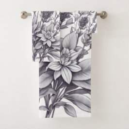 Flores blancas y negras