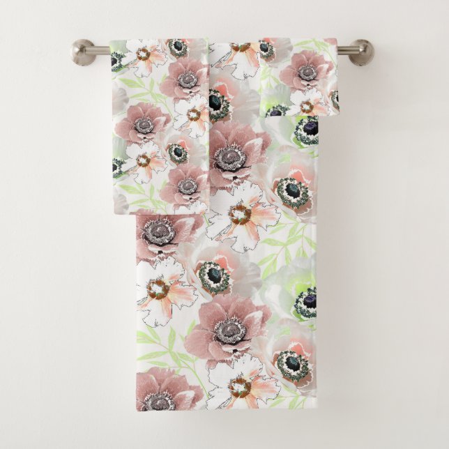 Flores blancas y rosas. (In situ)