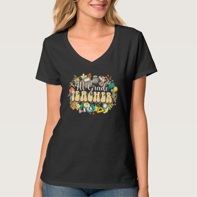 Flores Boho Camiseta Atrás para Agradecimiento a M (Anverso)