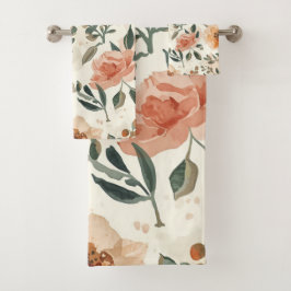 Flores Botánicas de Acuarela Naranja Pintura