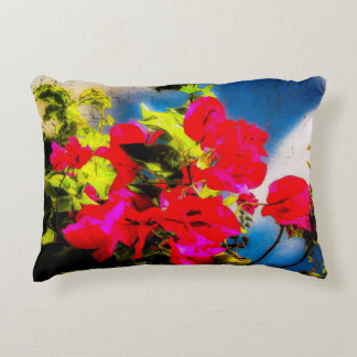 Flores brillantes Almohada de acento