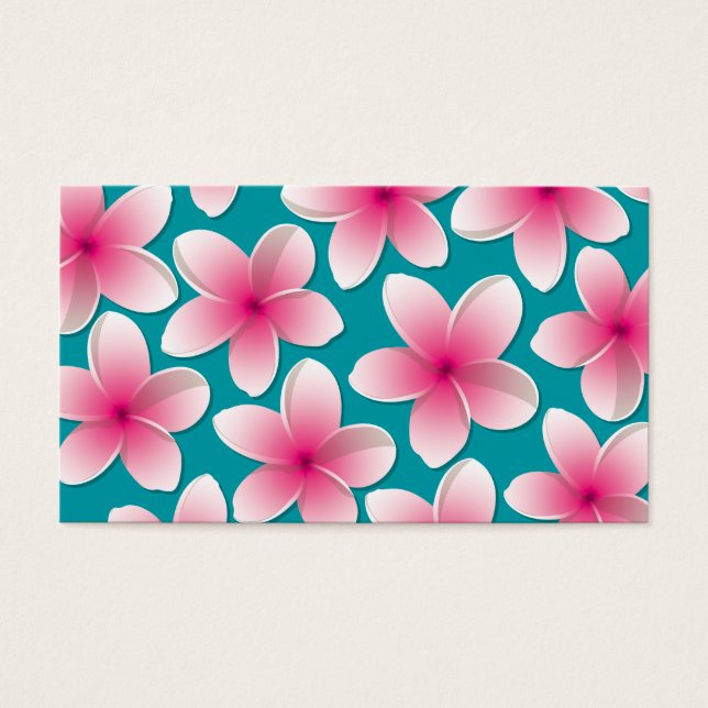 Flores brillantes de Frangipani/ Plumeria (Frente)