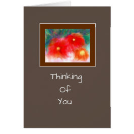 Flores Brillantes Modernas Bereavement/ Get Well C