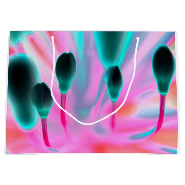 Flores Buds Floral Fantasía Diseño Bolsa de Regalo (Anverso)