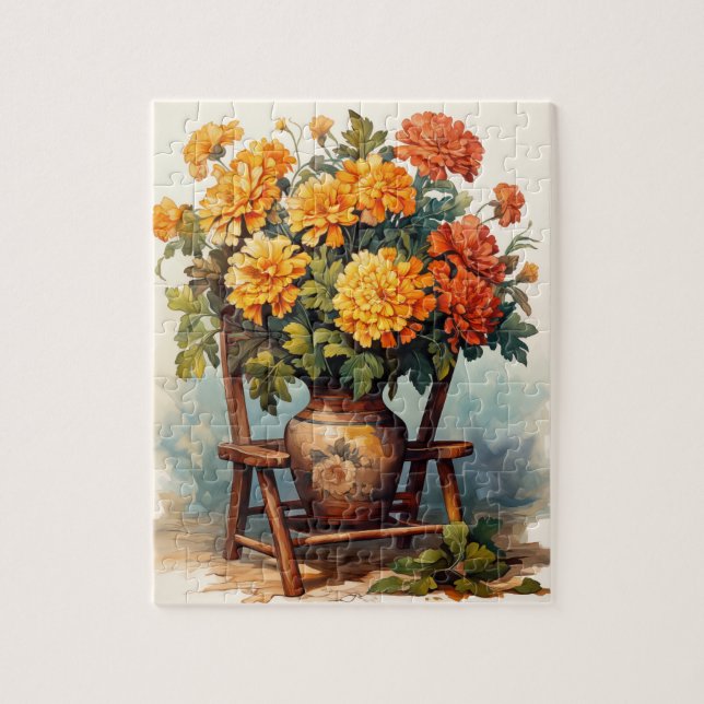 Flores Caídas Rompecabezas Marigold 110 Pcs. 20,3  (Vertical)