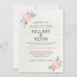 Flores caprichosas - Invitación a la boda