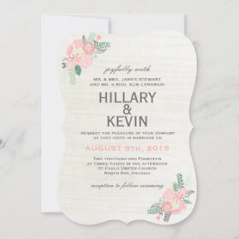 Flores caprichosas - Invitación a la boda