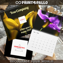 Flores caprichosas soñadoras calendario personaliz