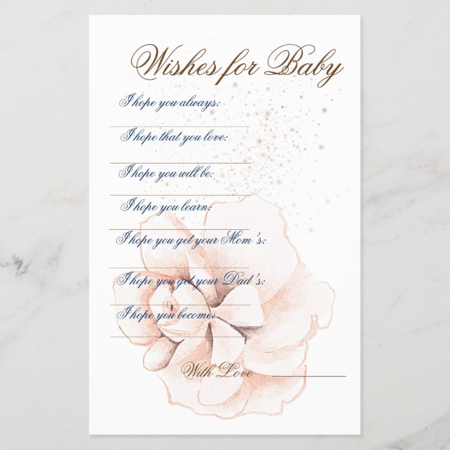 Flores caprichosas: Volante de acuarela elegante (Frente)