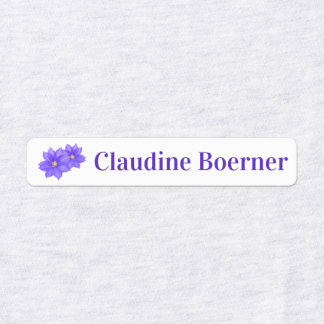 Flores Clematis Hierro En Etiquetas