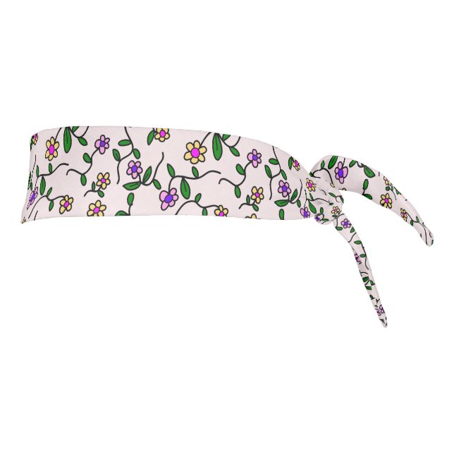 Flores Coloridas, Patrón Floral, Verdor, Boho (Girar 90)