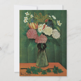 Flores con Hiedra de Henri Rousseau, Floral Vintag