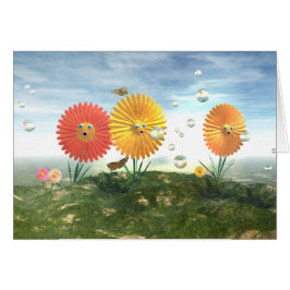 Flores con las caras