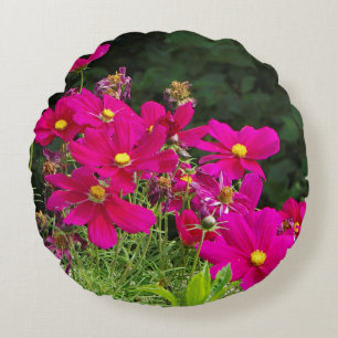 Flores Cosmo almohada redonda