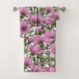 Flores Cosmos rosadas